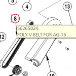 POLY V BELT FOR AG-16