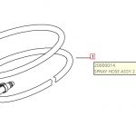 SPRAY HOSE ASSY 2.5M