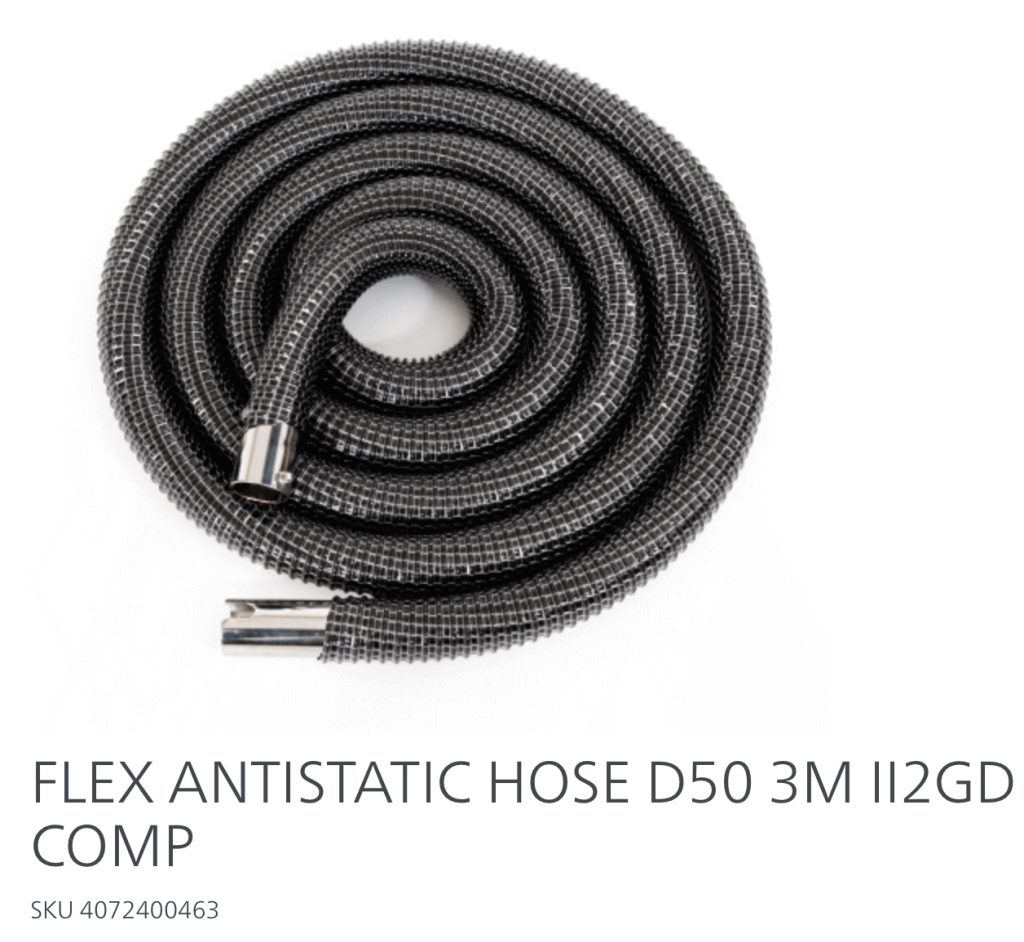 FLEX ANTISTATIC HOSE D50 3M II2GD COMP - ScrubVac