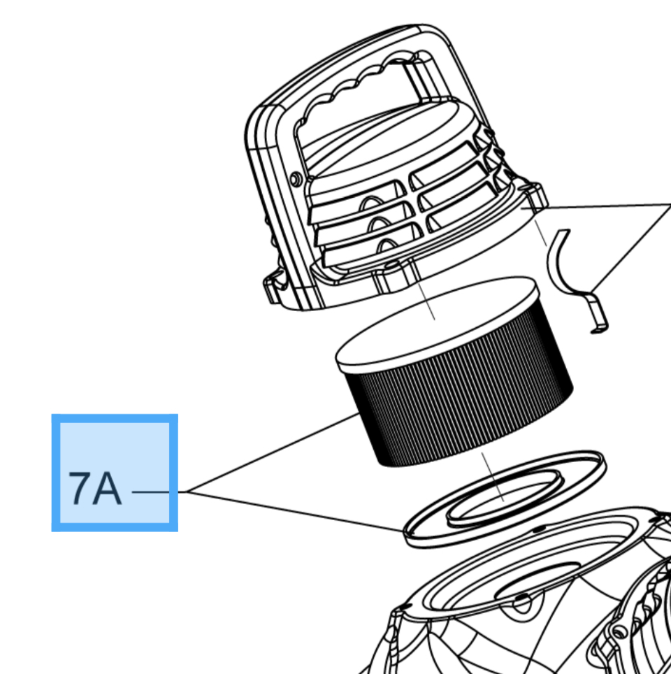 KIT FILTER.SUCTION HEAD MOD.VHS110 ScrubVac