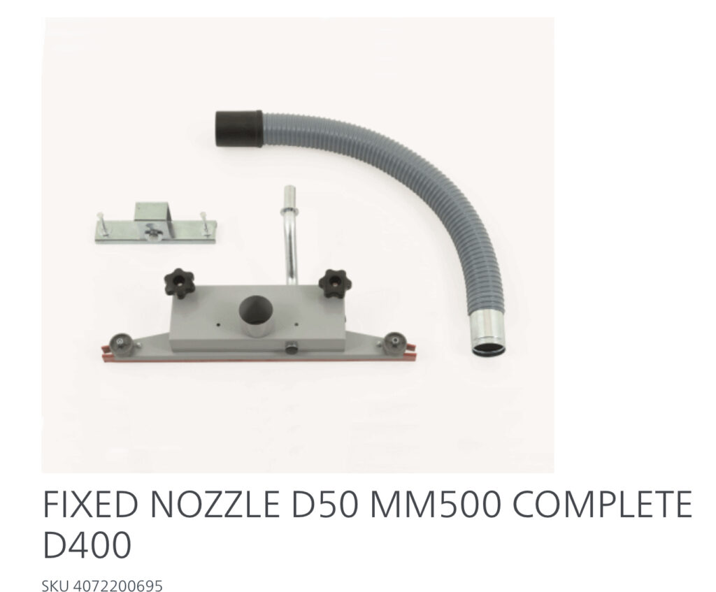 FIXED NOZZLE D50 MM500 COMPLETE D400 - ScrubVac